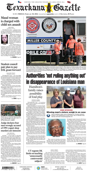 Cover of Texarkana Gazette