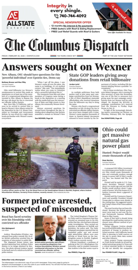 Cover of The Columbus Dispatch