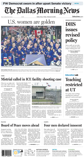 Cover of The Dallas Morning News