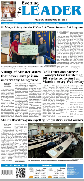 Cover of The Evening Leader