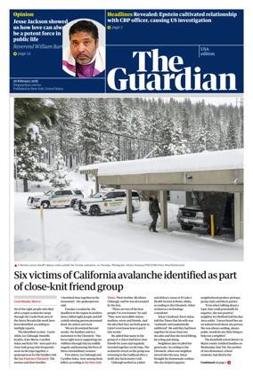 Cover of The Guardian (USA)
