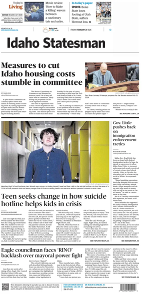 Cover of The Idaho Statesman
