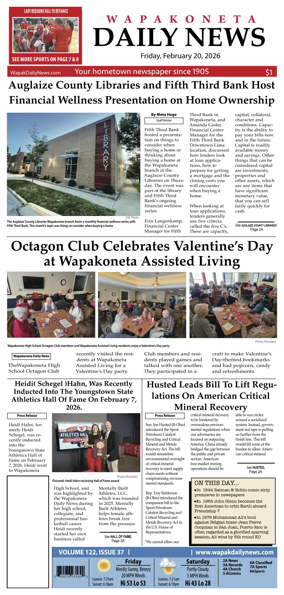 Cover of Wapakoneta Daily News