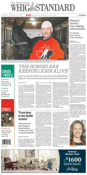 Cover of Kingston Whig-Standard