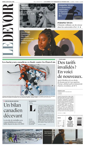 Cover of Le Devoir