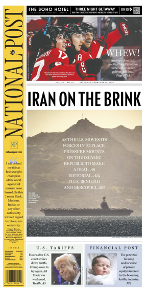 Cover of National Post - (Latest Edition)