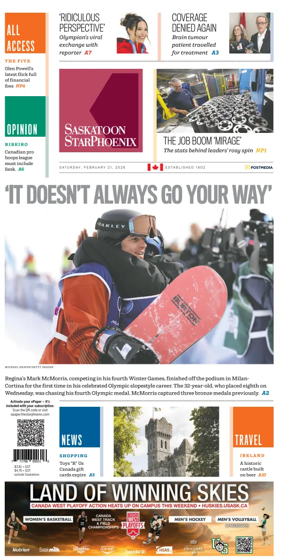 Cover of Saskatoon StarPhoenix