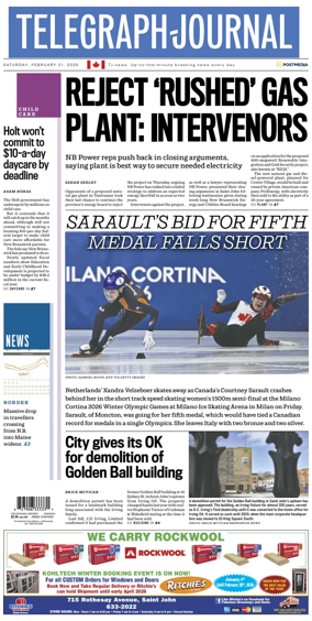 Cover of Telegraph-Journal