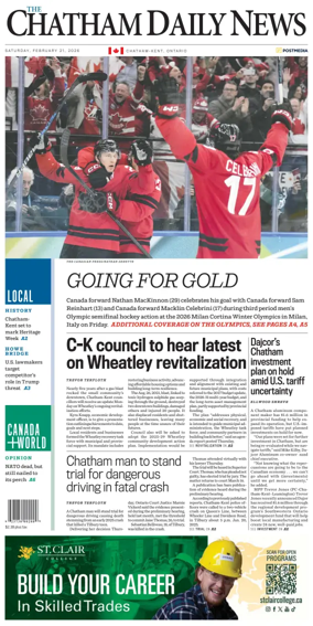 Cover of The Chatham Daily News
