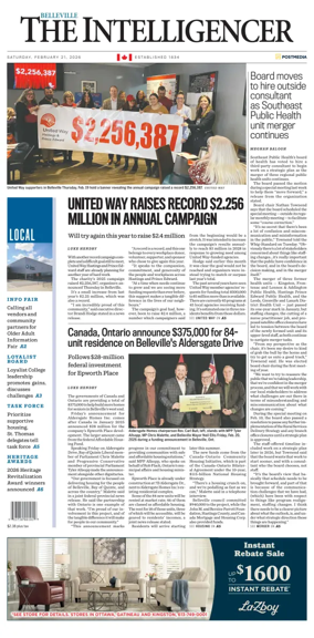 Cover of The Intelligencer (Belleville)