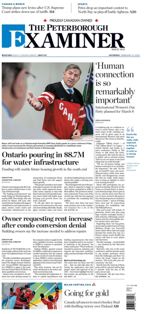 Cover of The Peterborough Examiner