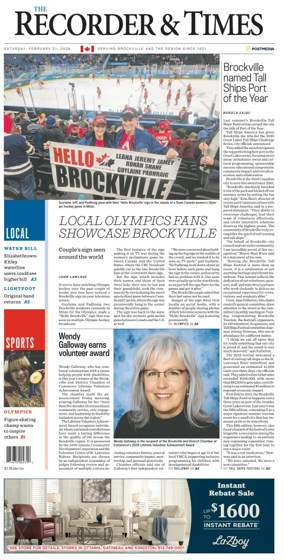 Cover of The Recorder & Times (Brockville)