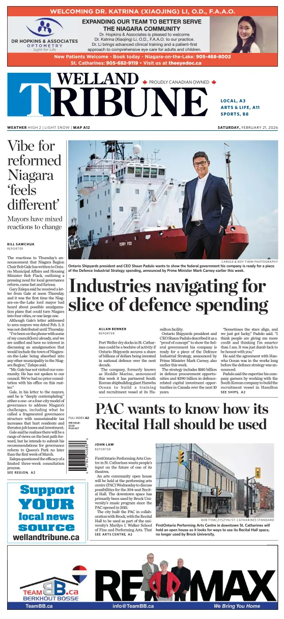 Cover of The Welland Tribune