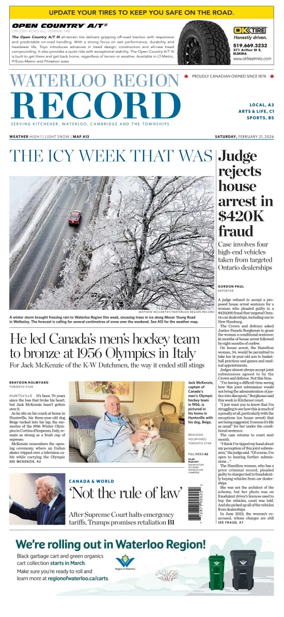 Cover of Waterloo Region Record