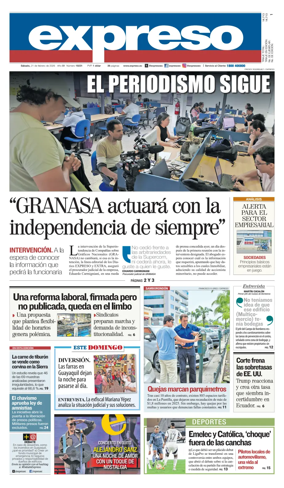 Cover of Diario Expreso