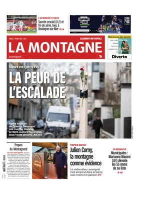 Cover of La Montagne (Clermont-Metropole)