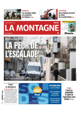 Cover of La Montagne (Moulins)