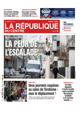 Cover of La Republique du Centre (Orleans - Loiret))