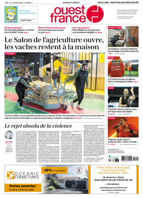 Cover of Ouest France (Challans / Saint-Gilles-Croix-de-Vie)