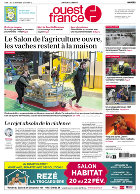 Cover of Ouest France (Nantes)