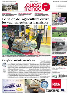 Cover of Ouest-France (Quimperle Concarneau)