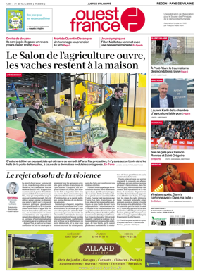 Cover of Ouest France (Redon / Pays de Vilaine)