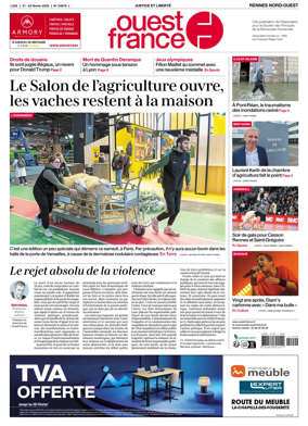 Cover of Ouest-France (Rennes Nord-Ouest)