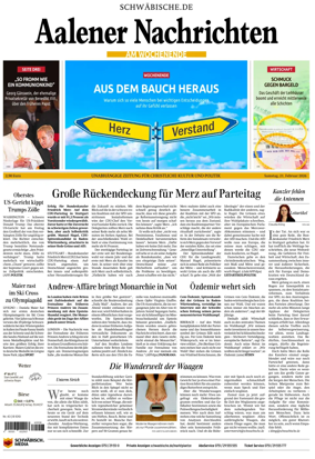 Cover of Aalener Nachrichten