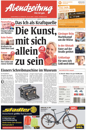 Cover of Abendzeitung Munchen
