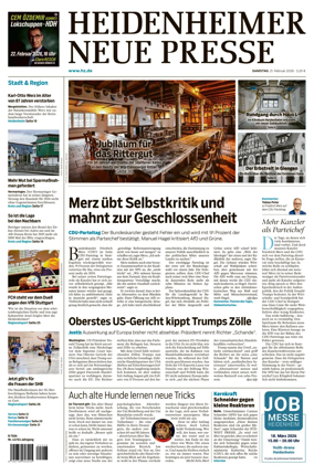 Cover of Heidenheimer Neue Presse