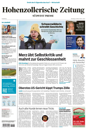 Cover of Hohenzollerische Zeitung