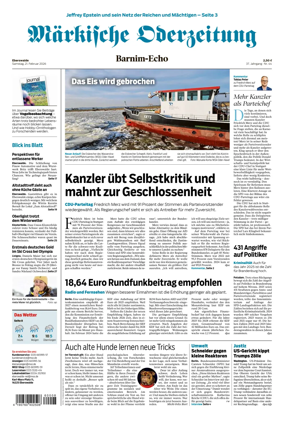 Cover of Markische Oderzeitung Eberswalde