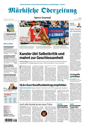 Cover of Markische Oderzeitung Spree-Journal