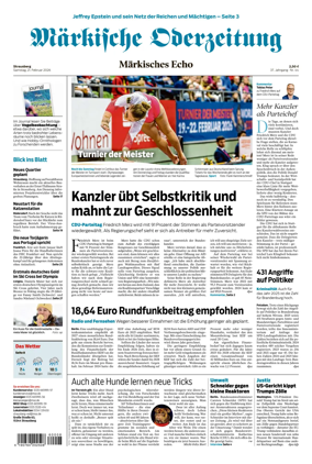 Cover of Markische Oderzeitung Strausberg