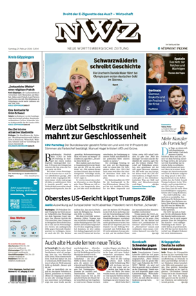 Cover of NWZ – Neue Wurttembergische Zeitung