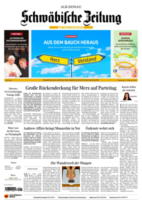 Cover of Schwabische Zeitung (Alb-Donau)