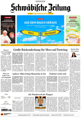 Cover of Schwabische Zeitung (Ehingen)