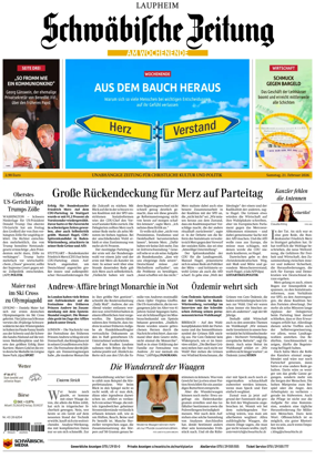 Cover of Schwabische Zeitung (Laupheim)