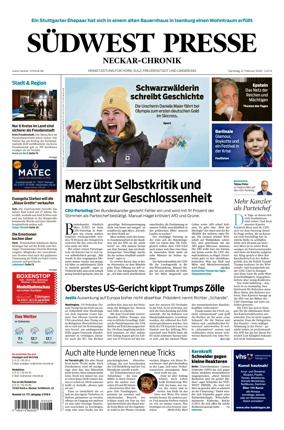 Cover of SUDWEST PRESSE - Neckar-Chronik