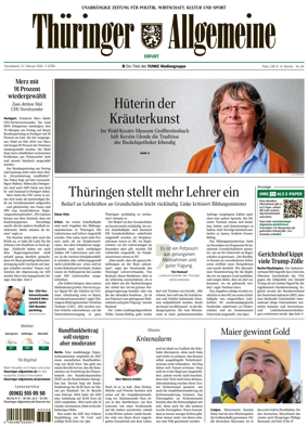 Cover of Thuringer Allgemeine (Erfurt)