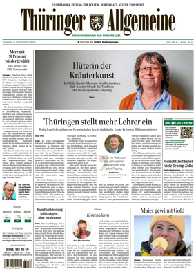 Cover of Thuringer Allgemeine (Muhlhausen)