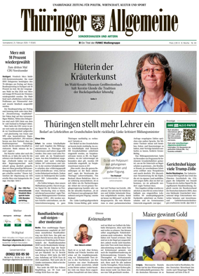 Cover of Thuringer Allgemeine (Sondershausen)