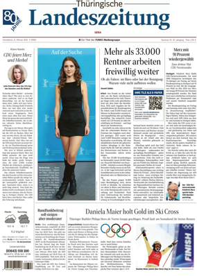 Cover of Thuringische Landeszeitung (Gera)