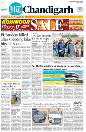 Cover of Hindustan Times (Chandigarh) - Live