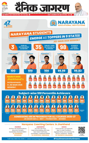 Cover of Dainik Jagran - Jamshedpur