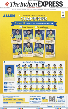 Cover of The Indian Express