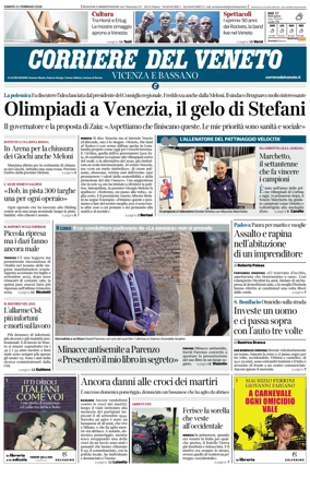 Cover of Corriere del Veneto (Vicenza e Bassano)