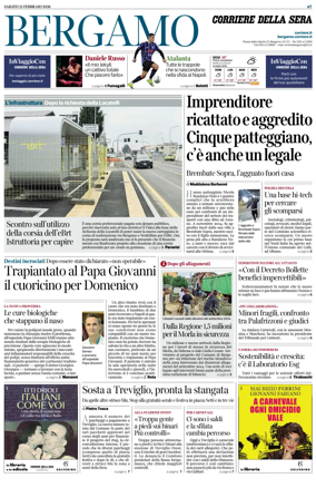 Cover of Corriere della Sera (Bergamo)
