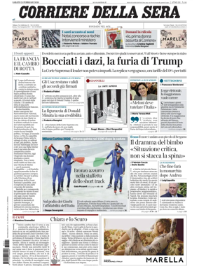 Cover of Corriere della Sera