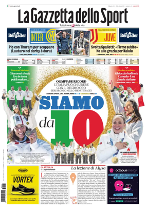 Cover of La Gazzetta dello Sport - Roma